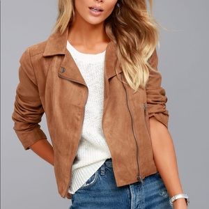 Lulu’s Suede Moto Jacket